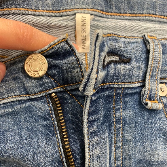 Rag & Bone Ankle Skinny Jeans in Lucky Rouge - Picture 10 of 11